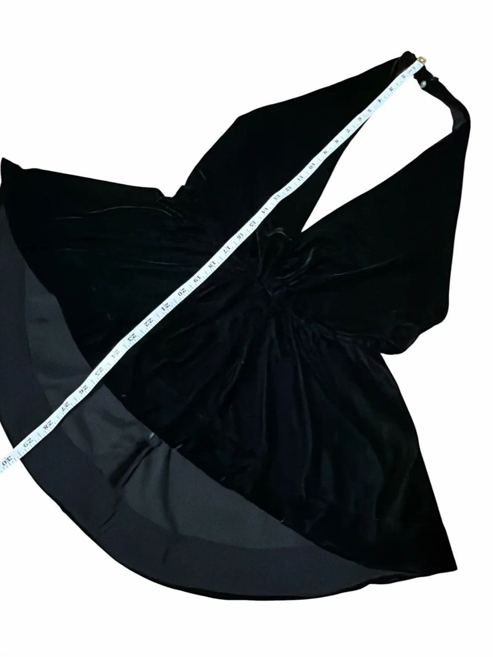 FREE PEOPLE Black Backless Halter Velvet Top - Picture 6 of 7